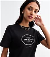 Women's Black Premium 5th Ave Manhattan T-Shirt New Look