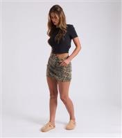 Women's Brown Leopard Print Denim Mini Skirt Urban Bliss New Look