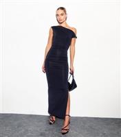 Women's Black Twist Shoulder Maxi Dress New Look