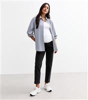 Women's Maternity Black Straight Leg Cropped Jeans New Look