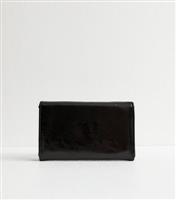 Black Chain Strap Faux Leather Crossbody Phone Bag New Look