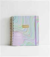 Pink Swirl Print 12-Month Planner New Look