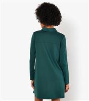 Women's Green A-Line Mini Polo Shirt Dress Apricot New Look