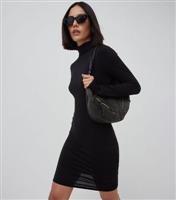 Women's Black High Neck Mini Dress WKNDGIRL New Look