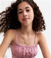 Girls' Pink Ruched Cropped Camisole New Look