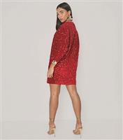 Women's Red Sequinned Mini Dress WKNDGIRL New Look