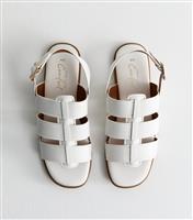 Women's White Multi Strap Gladiator Sandals New Look
