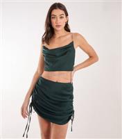 Women's Green Diamant Halterneck Top Pink Vanilla New Look