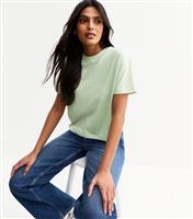 Women's Light Green Boxy Fit T-Shirt New Look