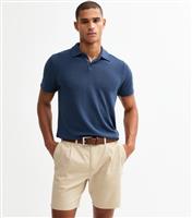 Men's Stone Regular Pleated Front Chino Shorts New Look