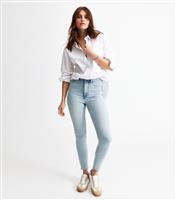 Women's Light Blue Hallie Skinny Jeans New Look