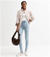 Women's Tall Light Blue Denim Jeggings New Look