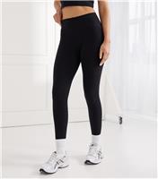 Women's Black High Waisted Leggings Gym King New Look