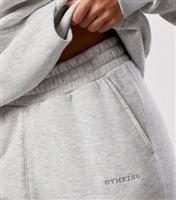 Women's Grey Cuffed Joggers Gym King New Look