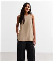 Women's Mink Textured Round Neck Vest New Look
