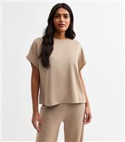 Women's Mink Textured Relaxed Top New Look