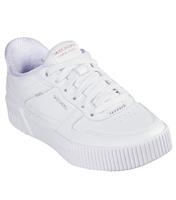 Women's White Put It In Neutral Faux Leather Trainers Skechers New Look