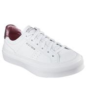 Women's White Metallic Heel Faux Leather Trainers Skechers New Look