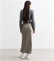 Women's Satin Bias Cut Maxi Skirt New Look