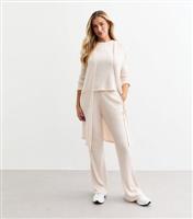 Women's by Zara McDermott Pale Pink Longline Ribbed Cardigan Rise New Look