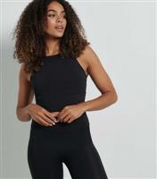 Women's by Zara McDermott Black Active High Neck Vest Rise New Look