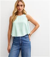 Women's Turquoise Tie Back Vest New Look