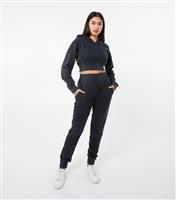 Women's Washed Black Cuffed Joggers Pink Vanilla New Look