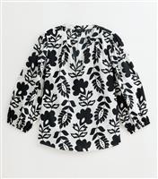 Women's Tall White Floral Print Top New Look