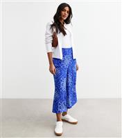 Women's Blue Bandana Print Crop Trousers New Look