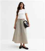 Women's Green Utility Midi Skirt New Look