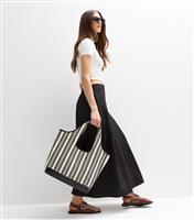 Women's Black Pleated Midi Skirt New Look