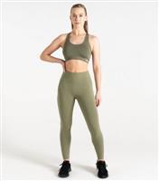 Women's Green Don't Sweat It Medium Impact Sports Bra Dare 2b New Look