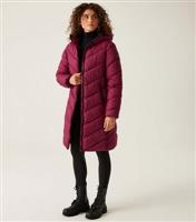 Women's Red Hooded Tiered Jacket Regatta New Look