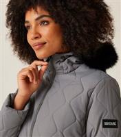 Women's Grey Fritha III Insulated Quilted Coat Regatta New Look