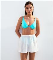 Women's Bright Blue Underwired Bikini Top New Look