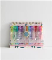 Pink Floral Sketchbook and Pens Set New Look