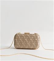Mink Laser Cut Box Clutch New Look
