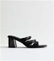 Women's Black Raya Buckle Strap Backless Sandals Public Desire New Look