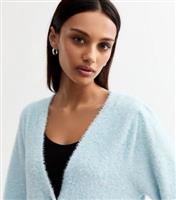 Women's Blue Sparkly Knit Cardigan Sunshine Soul New Look