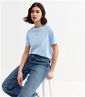 Women's Blue Premium Heavyweight Cotton T-Shirt New Look