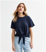 Women's Tie Front T-Shirt New Look