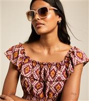 Mink D Frame Sunglasses New Look