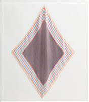 Pink Ditsy Stripe Printed Headscarf New Look