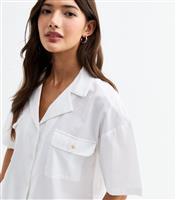 Women's White Oversized Boxy Fit Shirt New Look