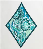 Green Tropical Print Headscarf New Look