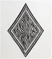Black Zebra Print Scarf New Look