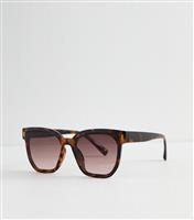 Brown Tortoiseshell Oversized Sunglasses New Look