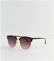 Dark Brown Tortoiseshell Sunglasses New Look