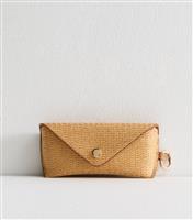Tan Woven Hard Shell Sunglasses Case New Look