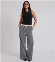 Women's Grey Drawstring Trousers Urban Bliss New Look